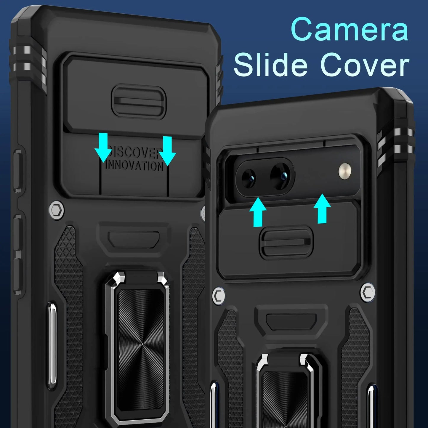 Coque CamShield Slide – Protection Robuste et Design Géométrique pour Google