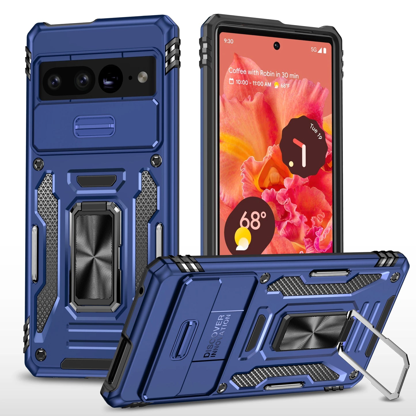 Coque CamShield Slide – Protection Robuste et Design Géométrique pour Google