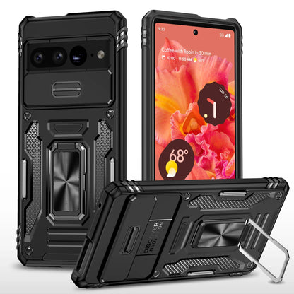 Coque CamShield Slide – Protection Robuste et Design Géométrique pour Google